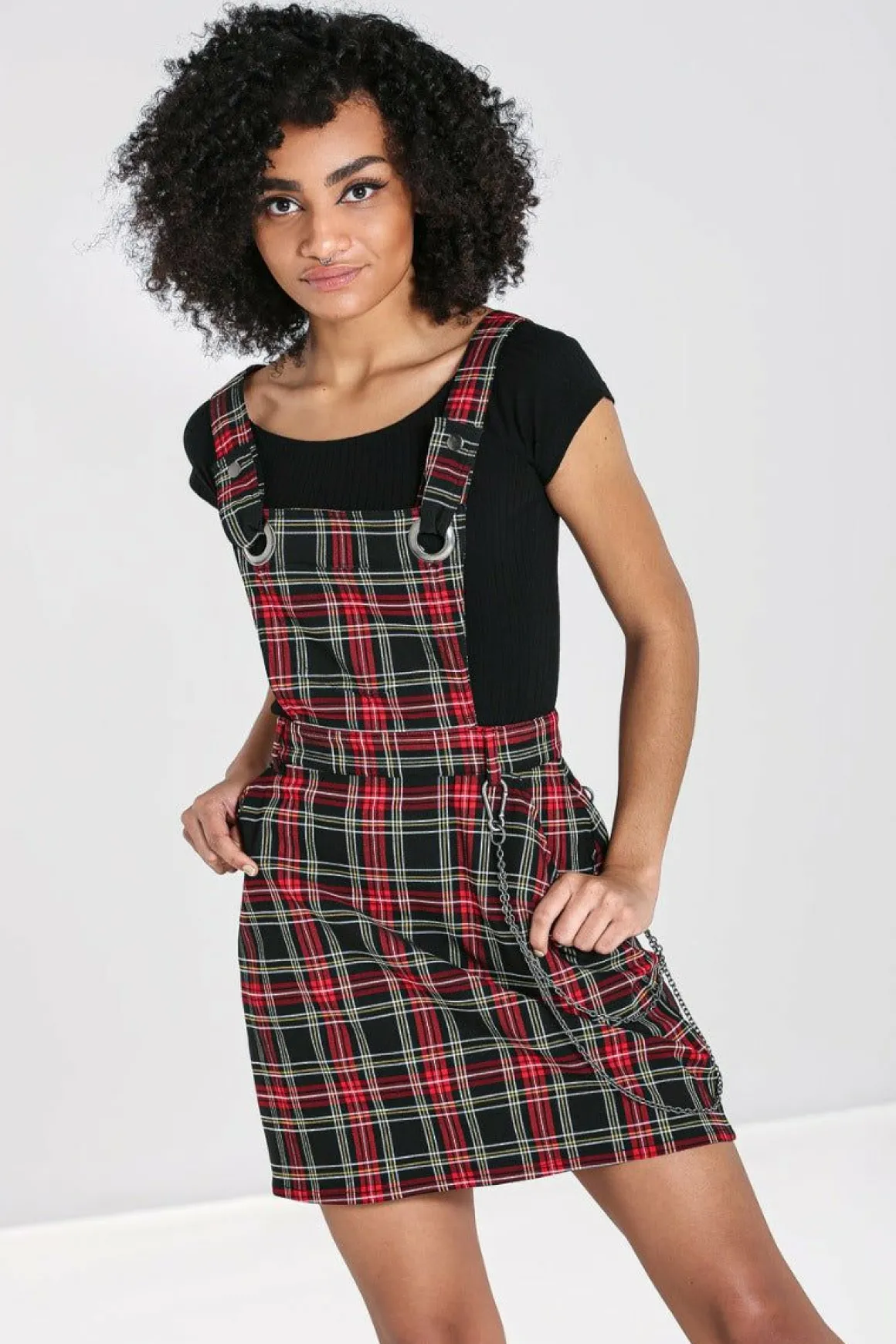 Clash Pinafore Dress