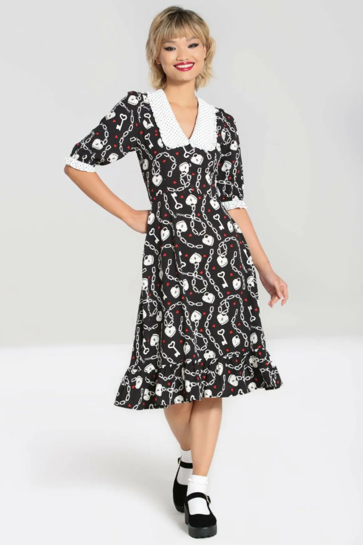 Heart Lock Mid Dress