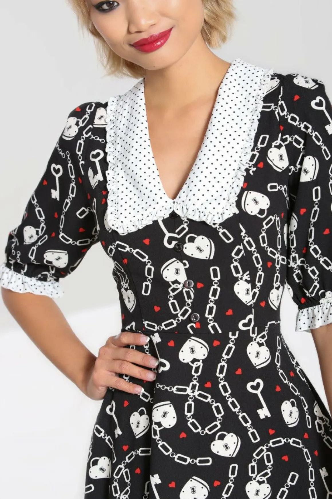 Heart Lock Mid Dress