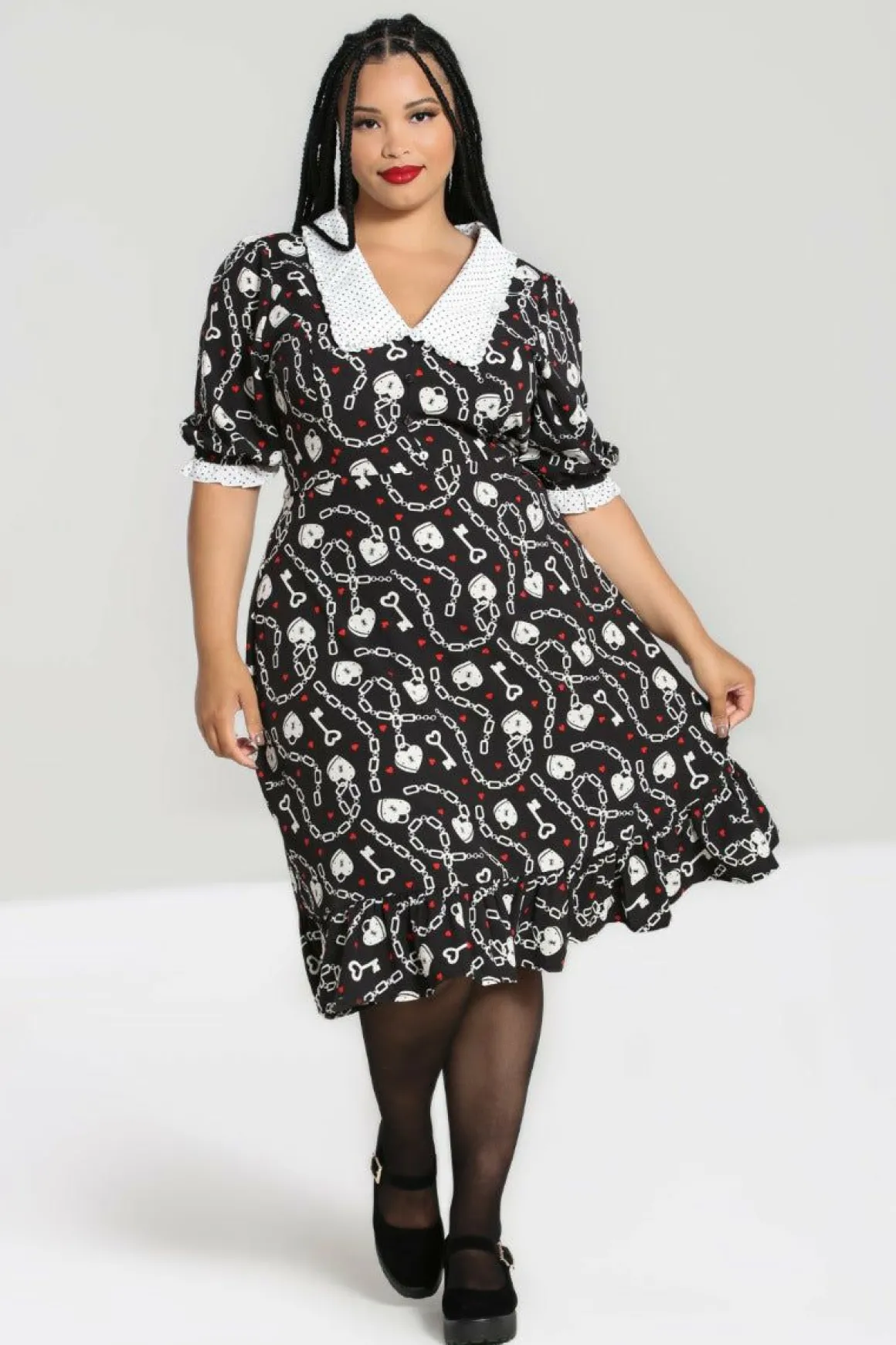 Heart Lock Mid Dress