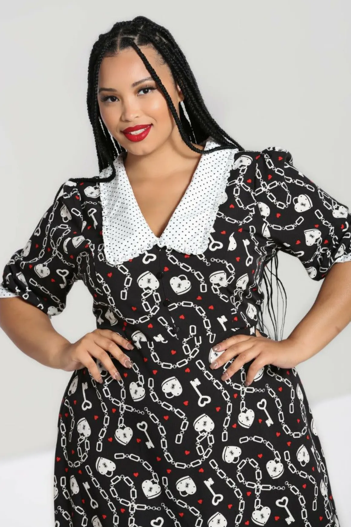 Heart Lock Mid Dress