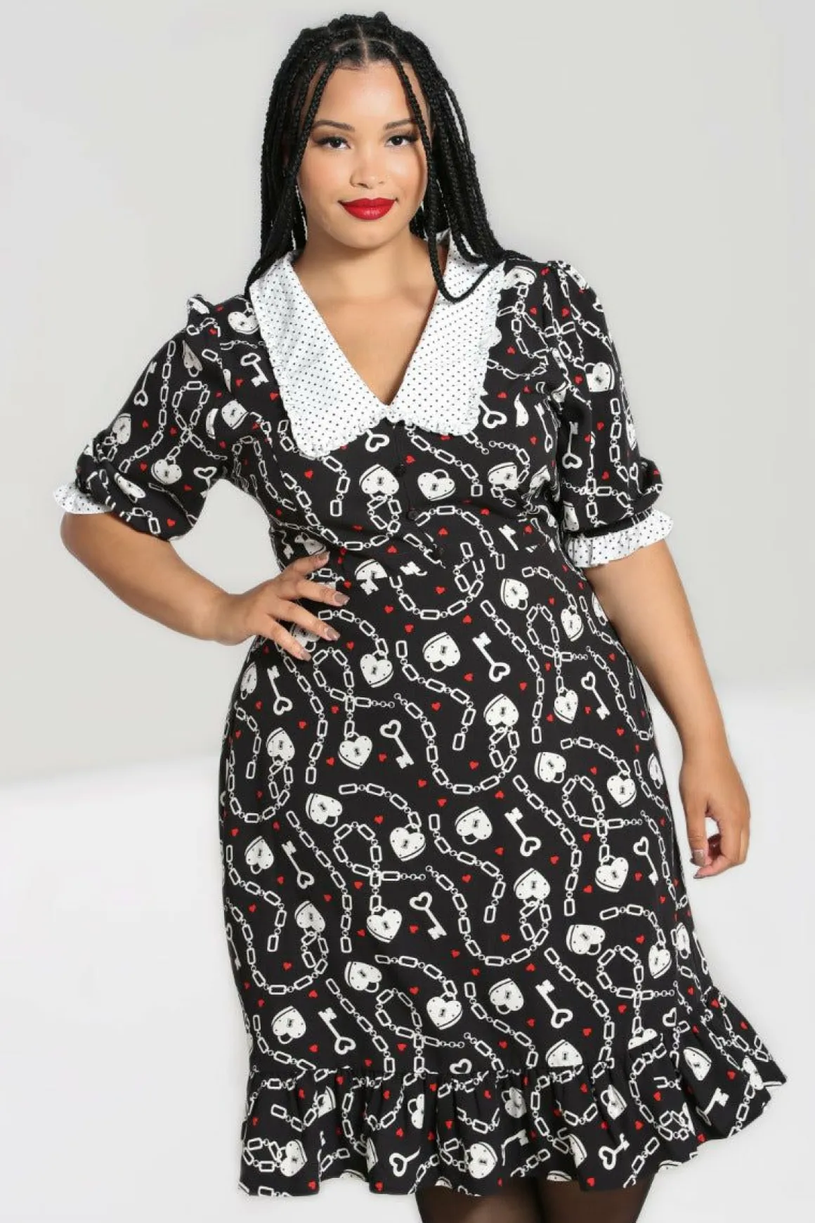 Heart Lock Mid Dress