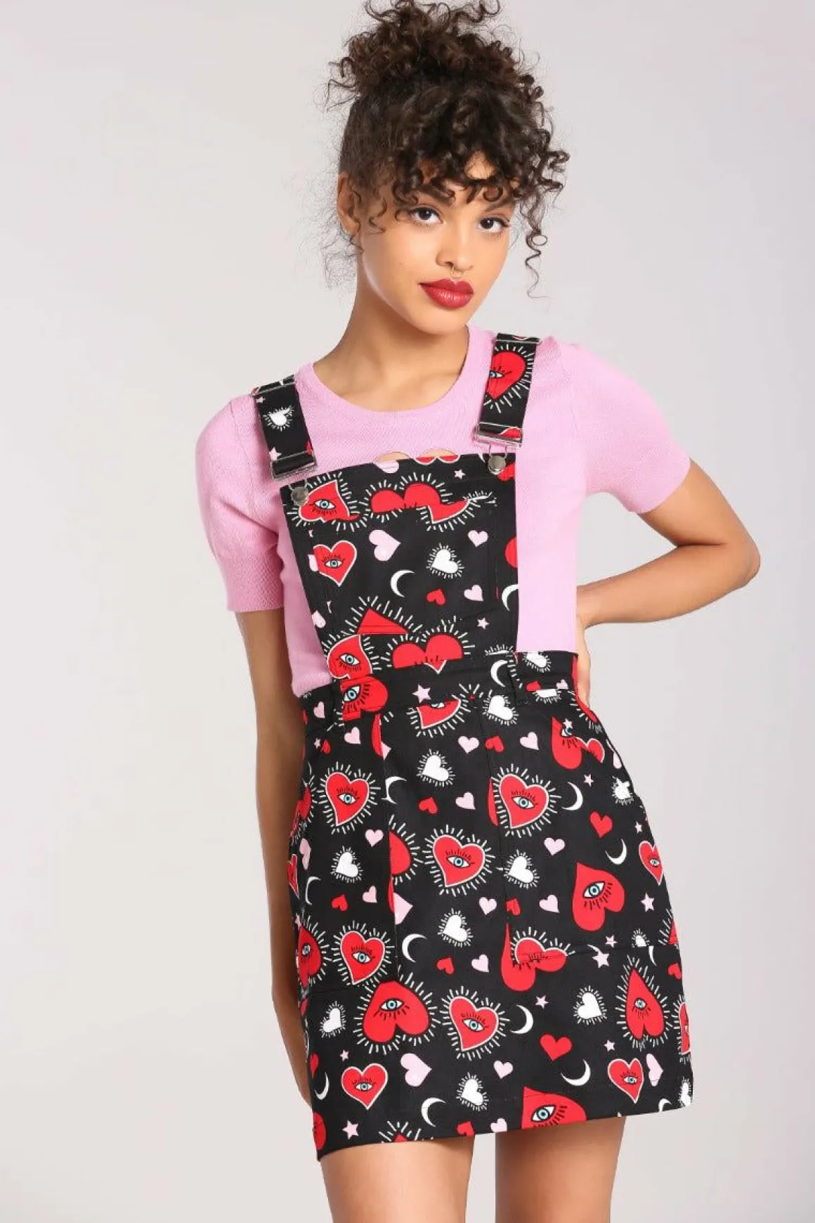 Kate Heart Pinafore Dress
