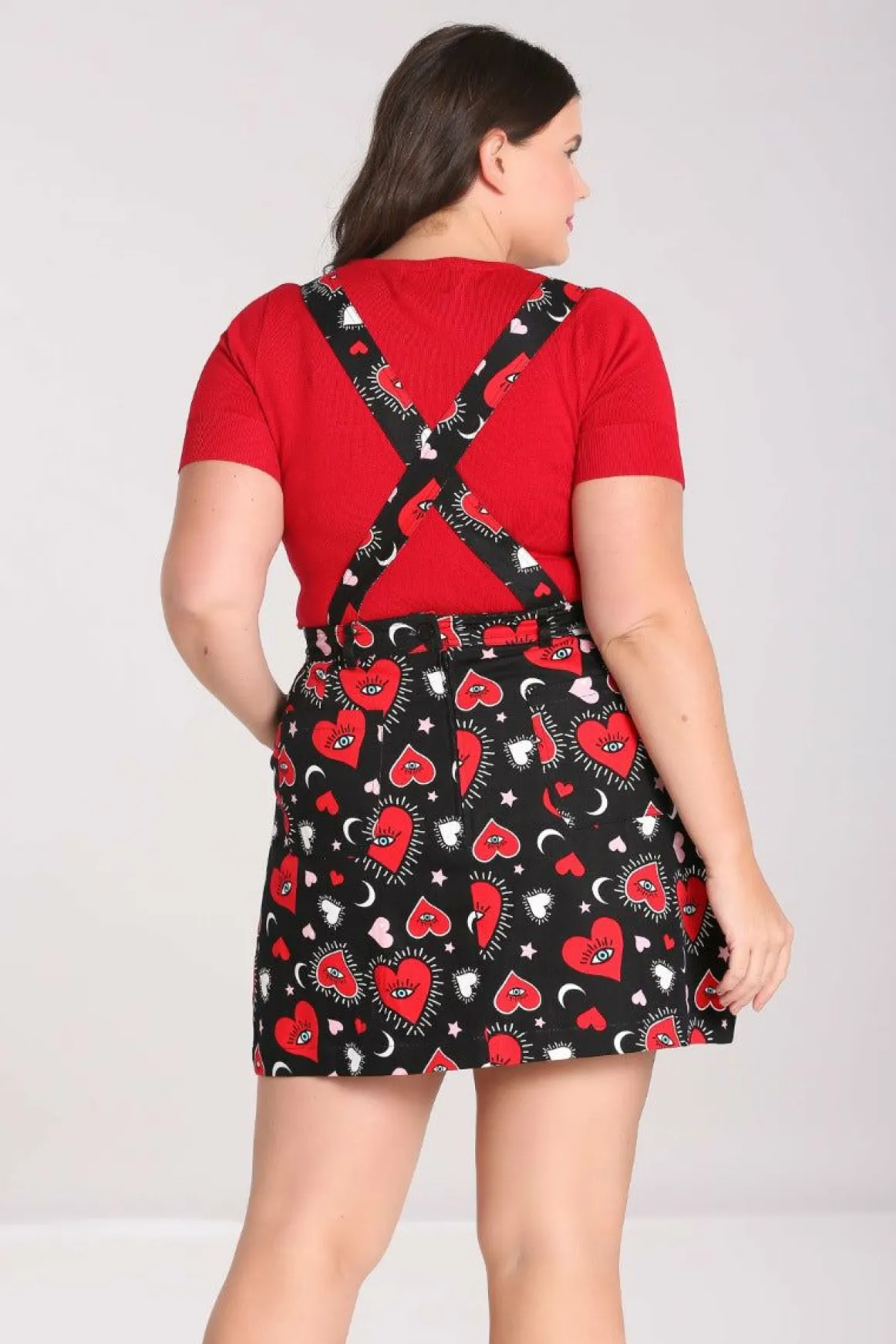Kate Heart Pinafore Dress