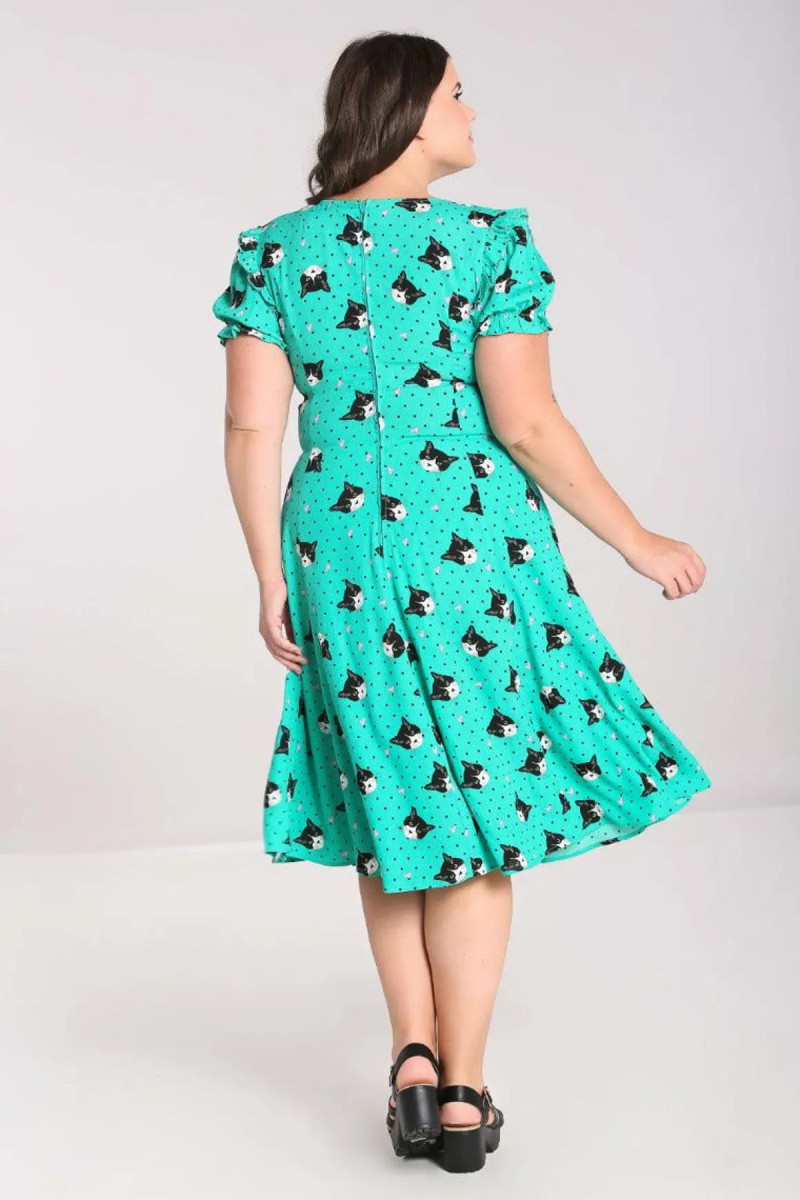 Love Cats Midi Dress