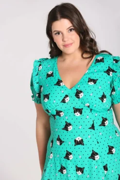 Love Cats Midi Dress