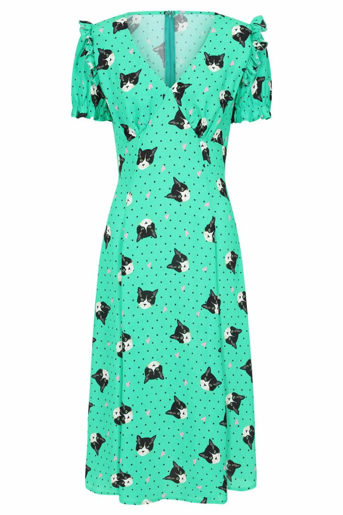 Love Cats Midi Dress