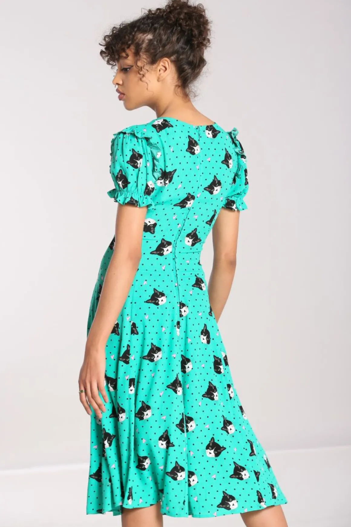 Love Cats Midi Dress