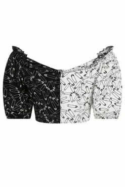 Safety Pin Crop Top