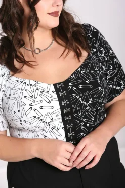 Safety Pin Crop Top