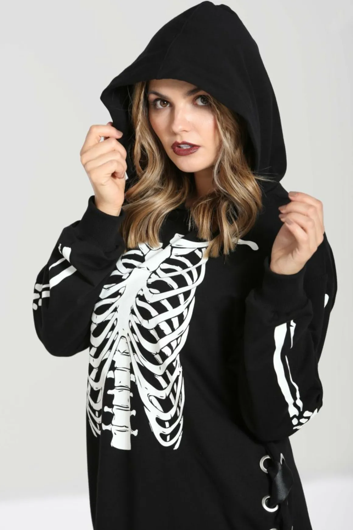 Skeleton Hoodie Dress