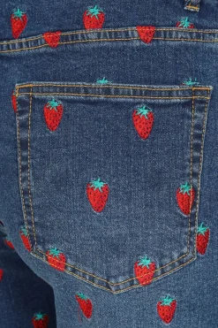Strawberry Denim Jeans
