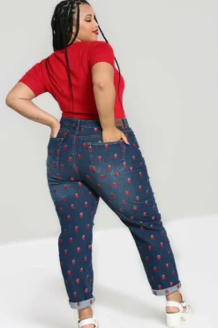 Strawberry Denim Jeans