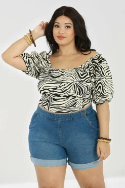 Zebra Crop Top